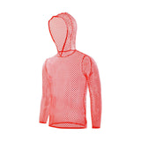 Sports Hooded Vest Men's Long Sleeve Pullover Large Mesh Sexy Home