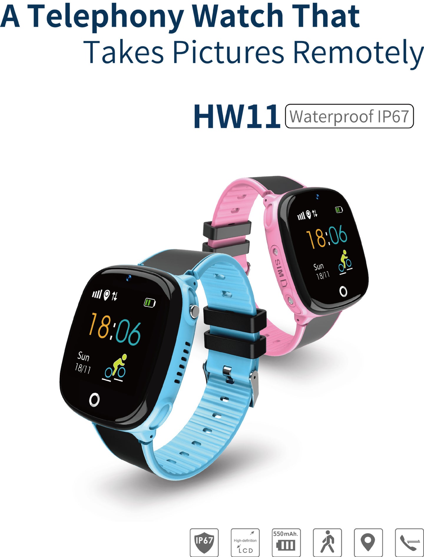 Smart children phone watch