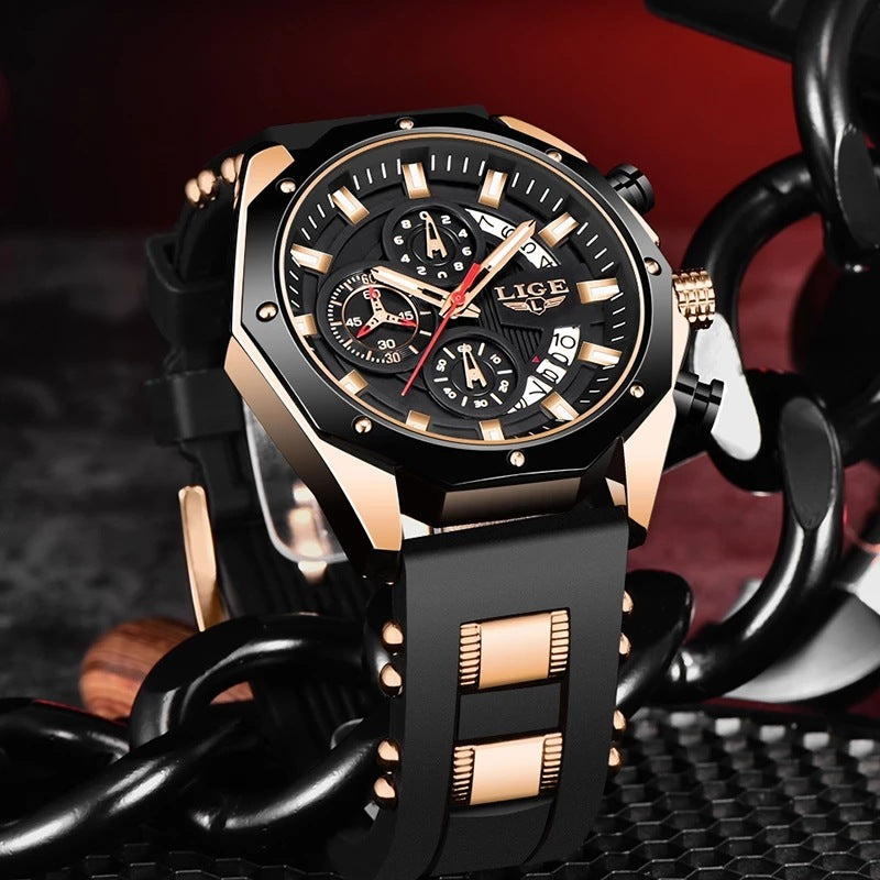 Sports multifunctional waterproof watch